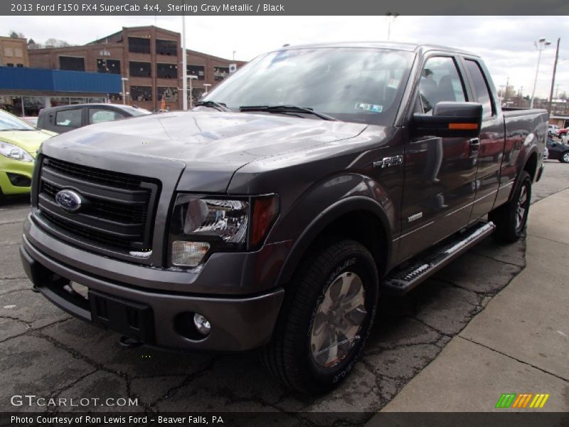 Sterling Gray Metallic / Black 2013 Ford F150 FX4 SuperCab 4x4