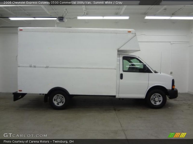 Summit White / Gray 2008 Chevrolet Express Cutaway 3500 Commercial Utility Van