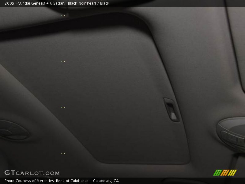 Black Noir Pearl / Black 2009 Hyundai Genesis 4.6 Sedan