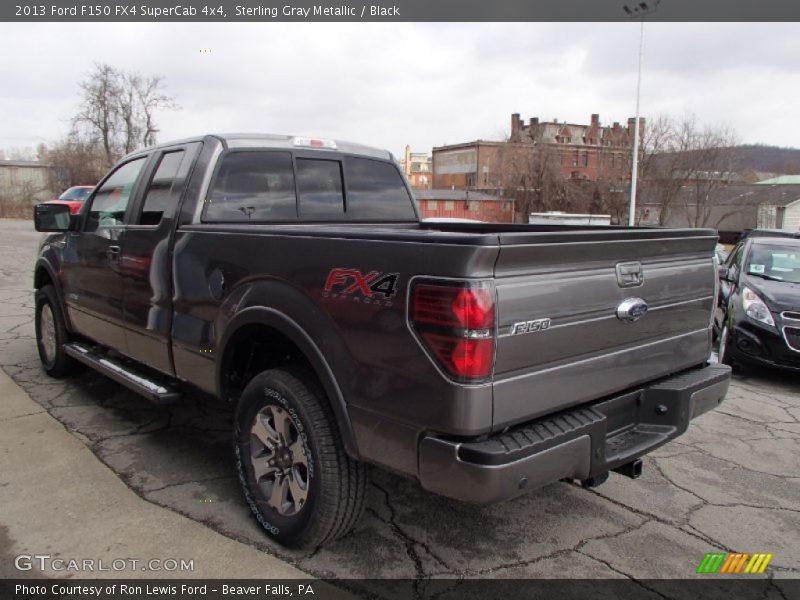 Sterling Gray Metallic / Black 2013 Ford F150 FX4 SuperCab 4x4