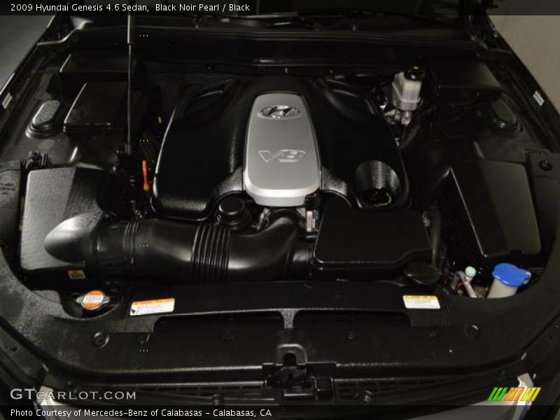 Black Noir Pearl / Black 2009 Hyundai Genesis 4.6 Sedan