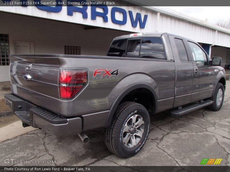 Sterling Gray Metallic / Black 2013 Ford F150 FX4 SuperCab 4x4