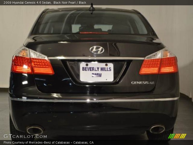 Black Noir Pearl / Black 2009 Hyundai Genesis 4.6 Sedan
