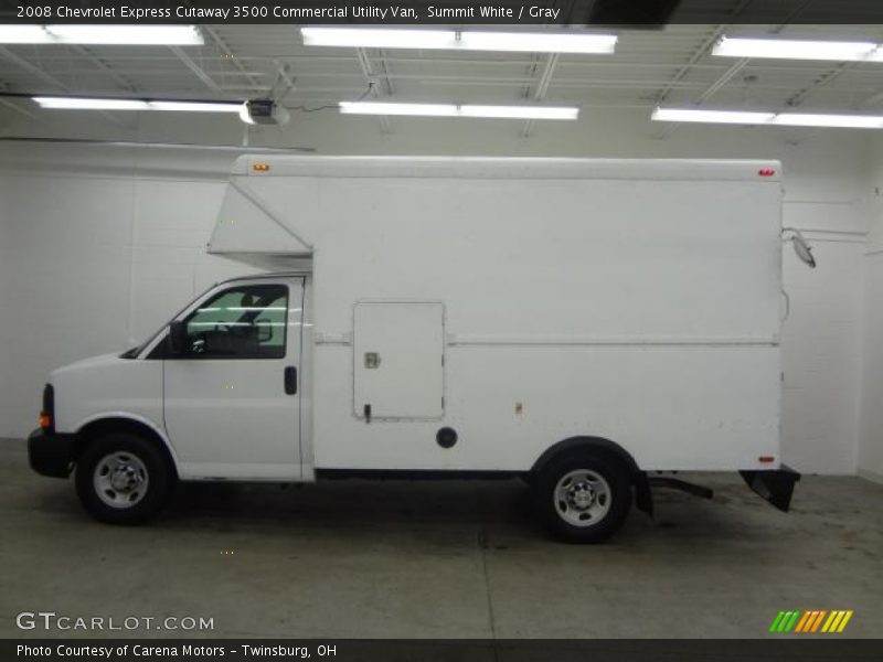 Summit White / Gray 2008 Chevrolet Express Cutaway 3500 Commercial Utility Van