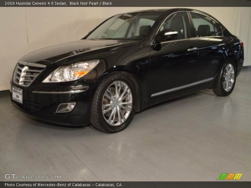 Black Noir Pearl / Black 2009 Hyundai Genesis 4.6 Sedan