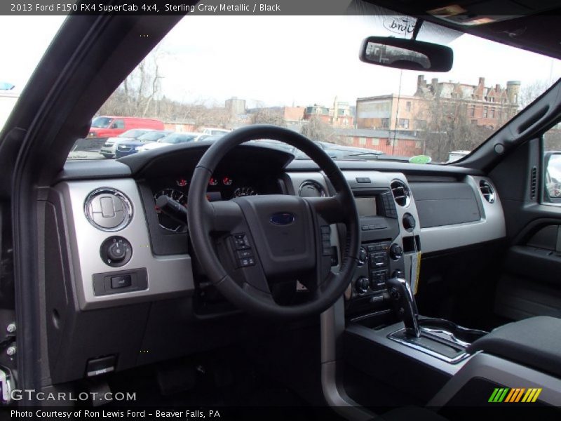 Sterling Gray Metallic / Black 2013 Ford F150 FX4 SuperCab 4x4