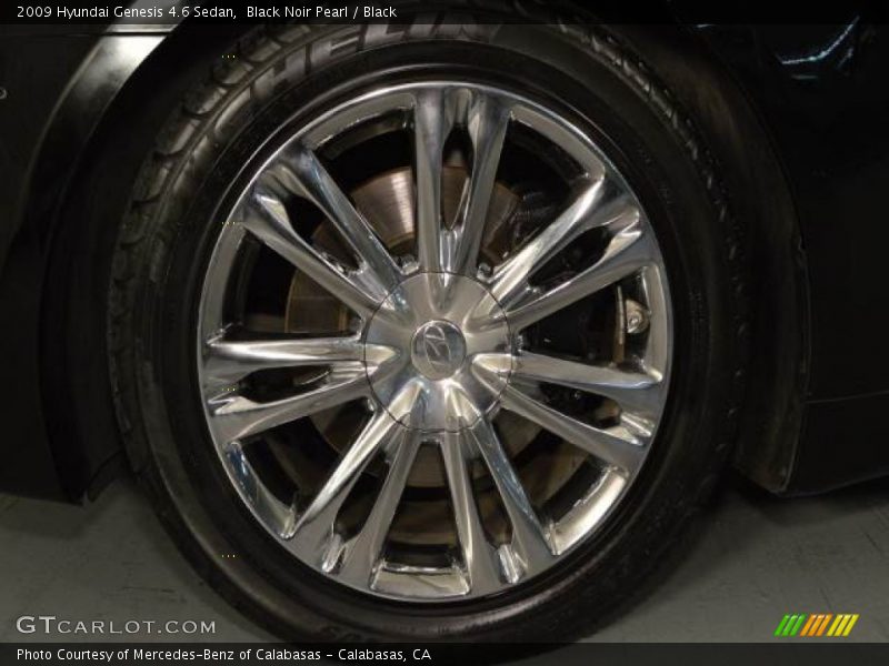Black Noir Pearl / Black 2009 Hyundai Genesis 4.6 Sedan