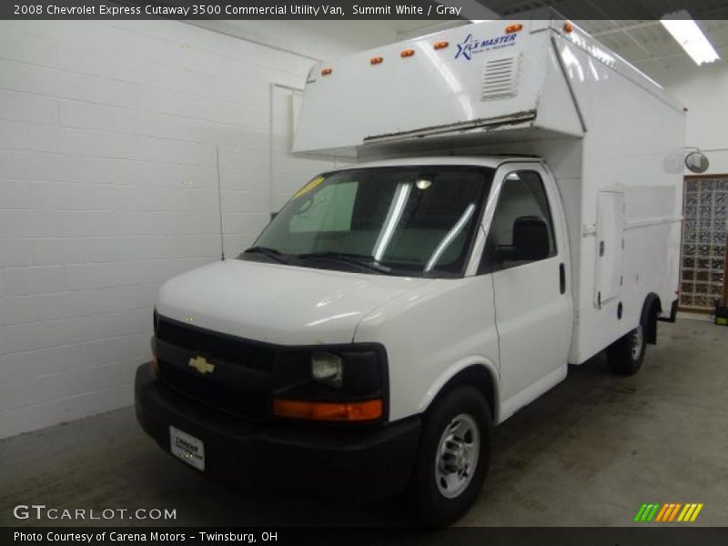 Summit White / Gray 2008 Chevrolet Express Cutaway 3500 Commercial Utility Van