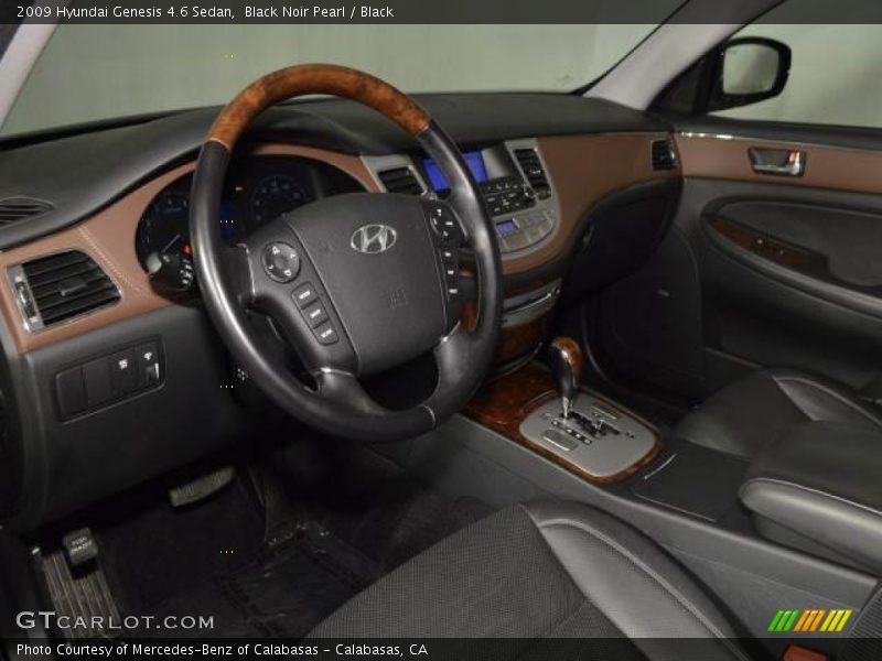 Black Noir Pearl / Black 2009 Hyundai Genesis 4.6 Sedan