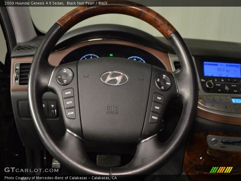 Black Noir Pearl / Black 2009 Hyundai Genesis 4.6 Sedan