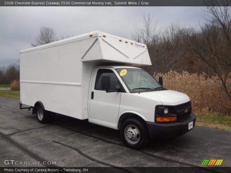 Summit White / Gray 2008 Chevrolet Express Cutaway 3500 Commercial Moving Van
