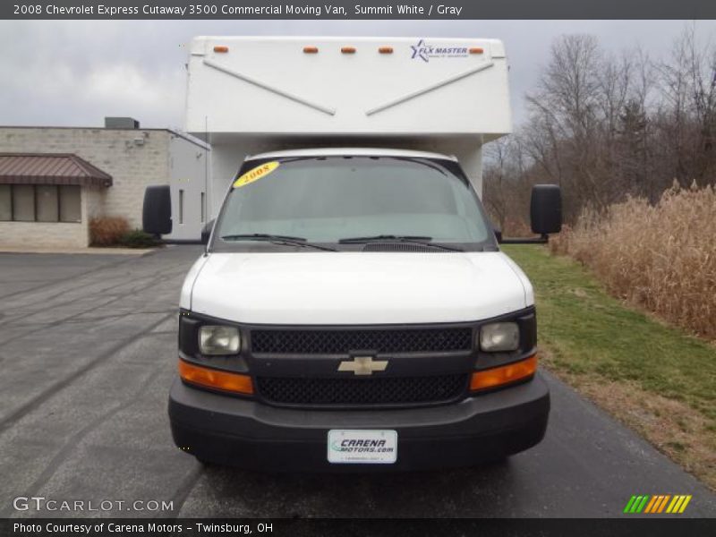 Summit White / Gray 2008 Chevrolet Express Cutaway 3500 Commercial Moving Van