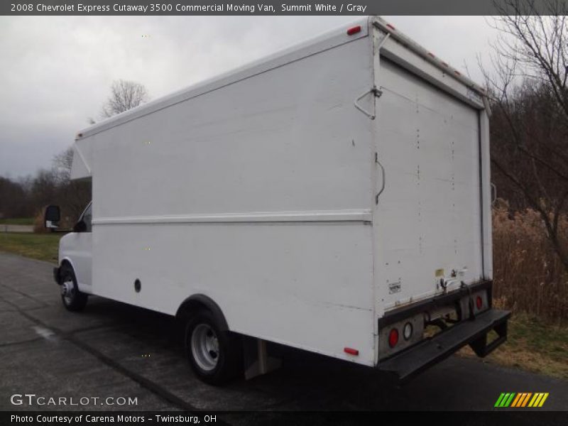 Summit White / Gray 2008 Chevrolet Express Cutaway 3500 Commercial Moving Van