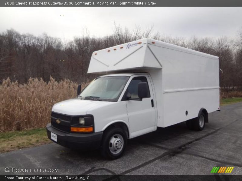 Summit White / Gray 2008 Chevrolet Express Cutaway 3500 Commercial Moving Van