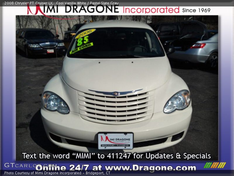 Cool Vanilla White / Pastel Slate Gray 2008 Chrysler PT Cruiser LX