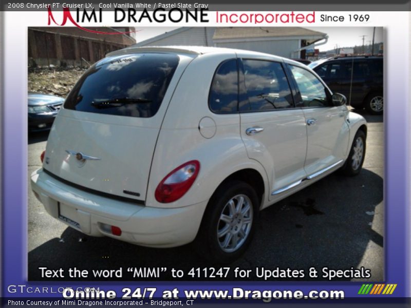 Cool Vanilla White / Pastel Slate Gray 2008 Chrysler PT Cruiser LX