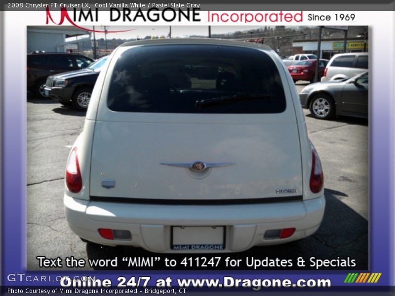 Cool Vanilla White / Pastel Slate Gray 2008 Chrysler PT Cruiser LX