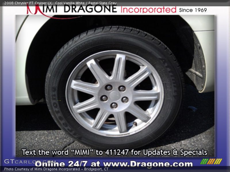 Cool Vanilla White / Pastel Slate Gray 2008 Chrysler PT Cruiser LX