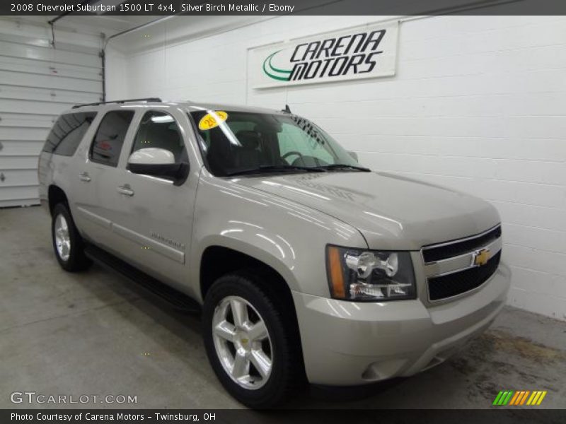 Silver Birch Metallic / Ebony 2008 Chevrolet Suburban 1500 LT 4x4