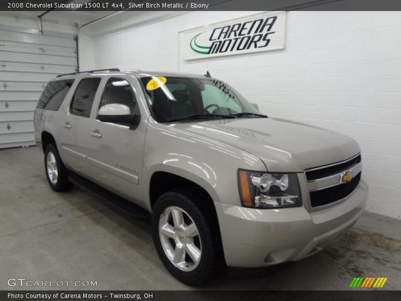 Silver Birch Metallic / Ebony 2008 Chevrolet Suburban 1500 LT 4x4