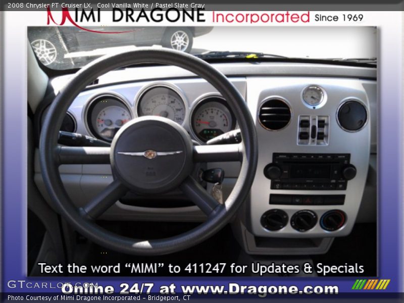 Cool Vanilla White / Pastel Slate Gray 2008 Chrysler PT Cruiser LX
