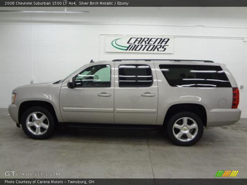 Silver Birch Metallic / Ebony 2008 Chevrolet Suburban 1500 LT 4x4