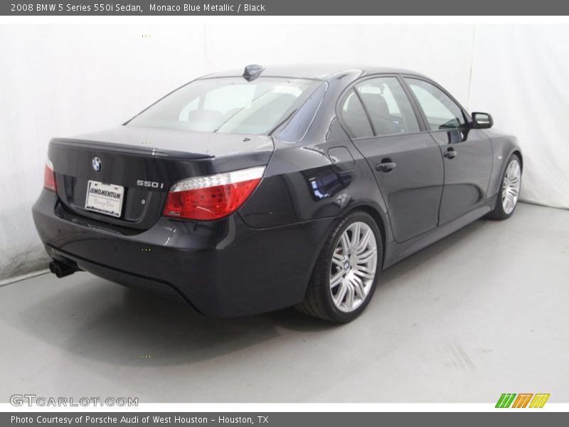 Monaco Blue Metallic / Black 2008 BMW 5 Series 550i Sedan