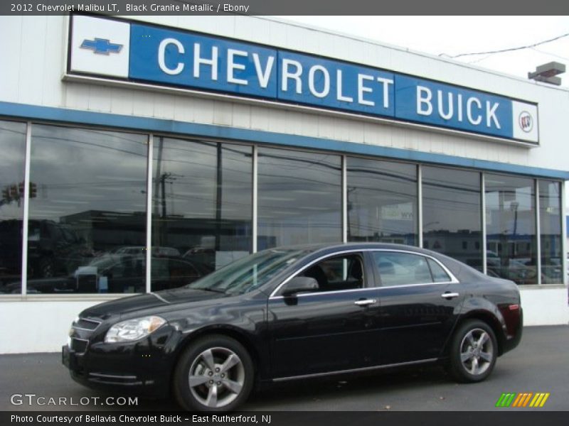 Black Granite Metallic / Ebony 2012 Chevrolet Malibu LT