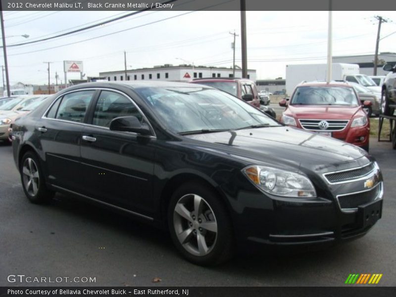 Black Granite Metallic / Ebony 2012 Chevrolet Malibu LT