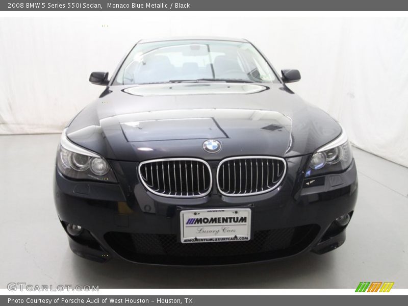 Monaco Blue Metallic / Black 2008 BMW 5 Series 550i Sedan