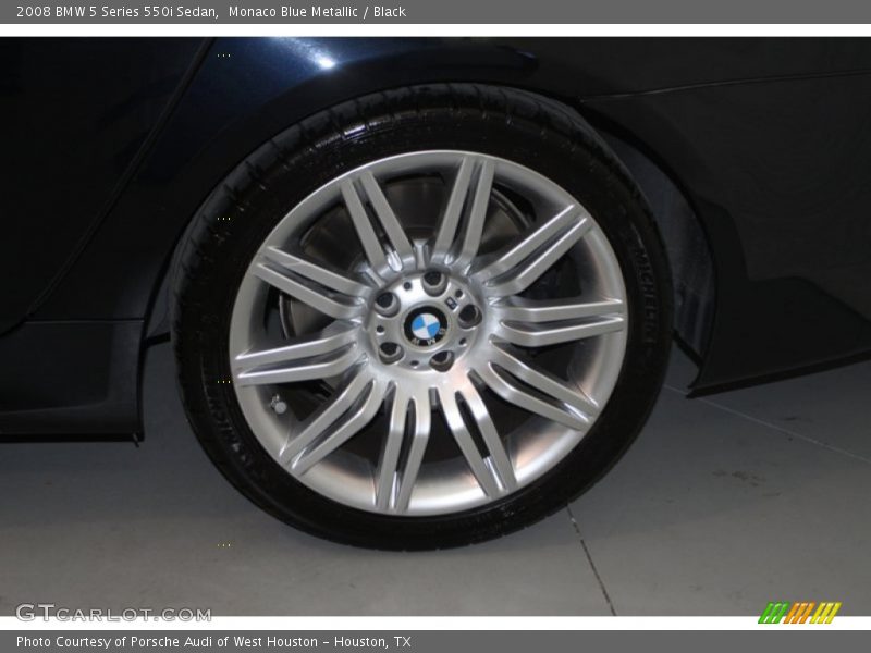 Monaco Blue Metallic / Black 2008 BMW 5 Series 550i Sedan