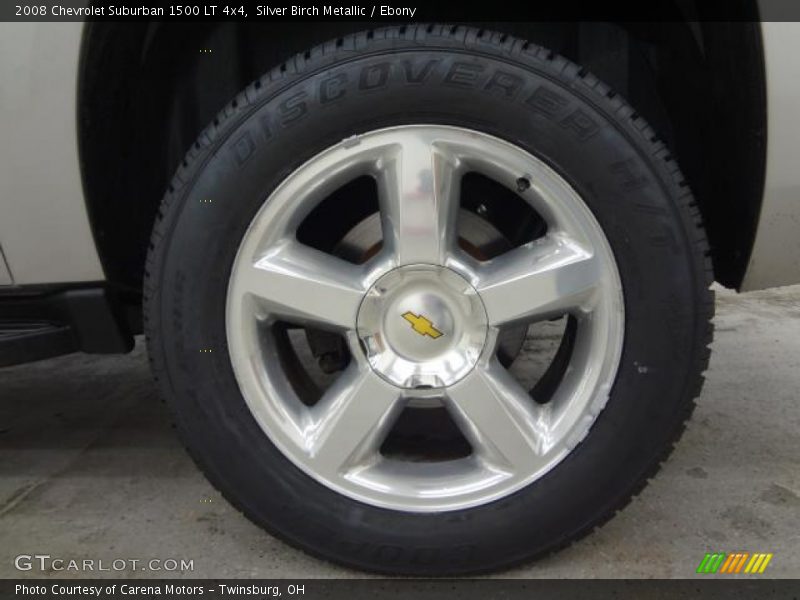 Silver Birch Metallic / Ebony 2008 Chevrolet Suburban 1500 LT 4x4