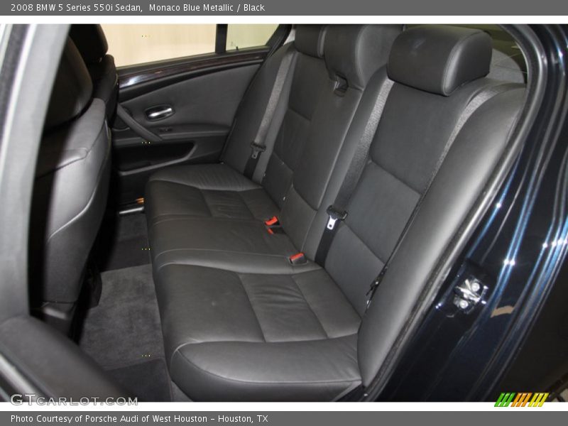 Monaco Blue Metallic / Black 2008 BMW 5 Series 550i Sedan