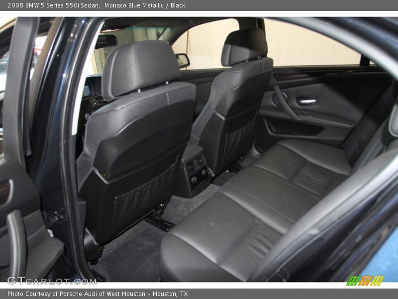 Monaco Blue Metallic / Black 2008 BMW 5 Series 550i Sedan