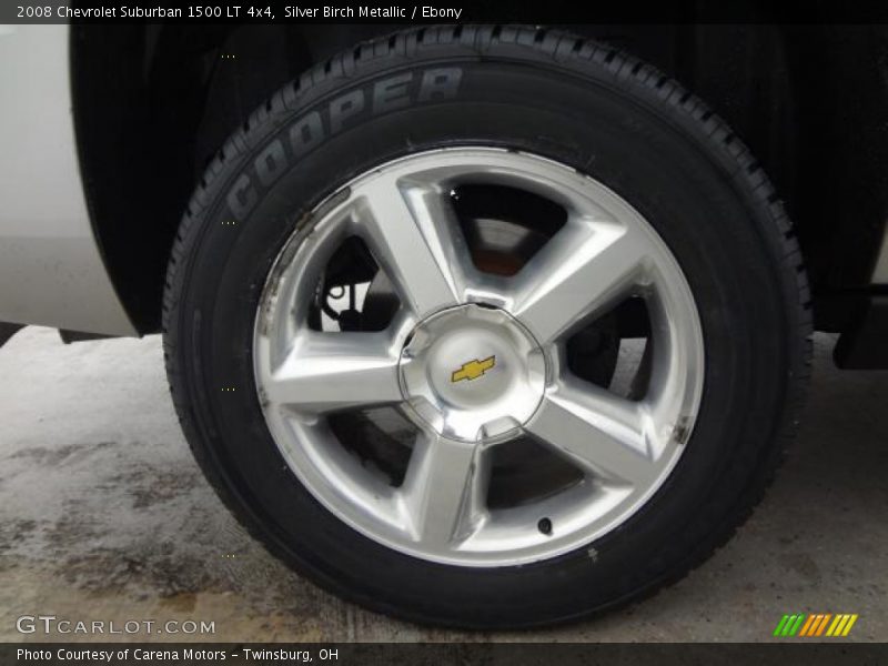Silver Birch Metallic / Ebony 2008 Chevrolet Suburban 1500 LT 4x4