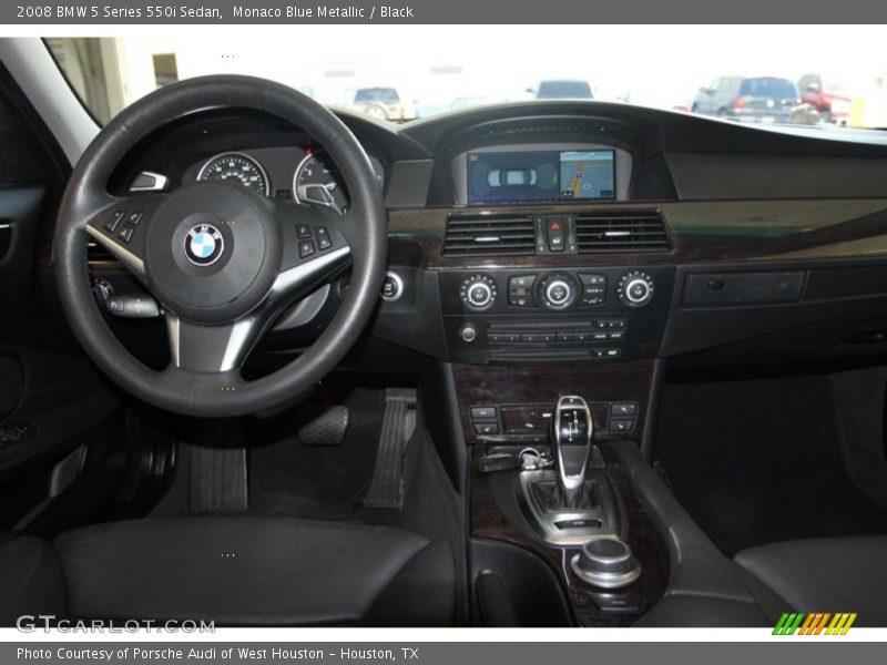 Monaco Blue Metallic / Black 2008 BMW 5 Series 550i Sedan