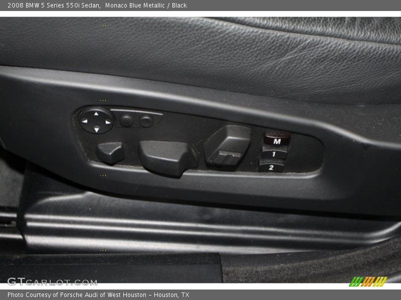 Monaco Blue Metallic / Black 2008 BMW 5 Series 550i Sedan