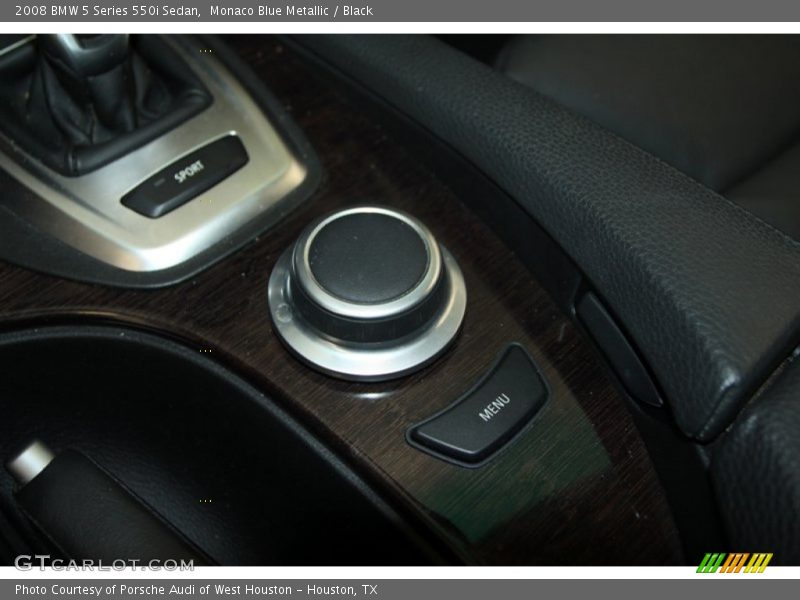 Monaco Blue Metallic / Black 2008 BMW 5 Series 550i Sedan