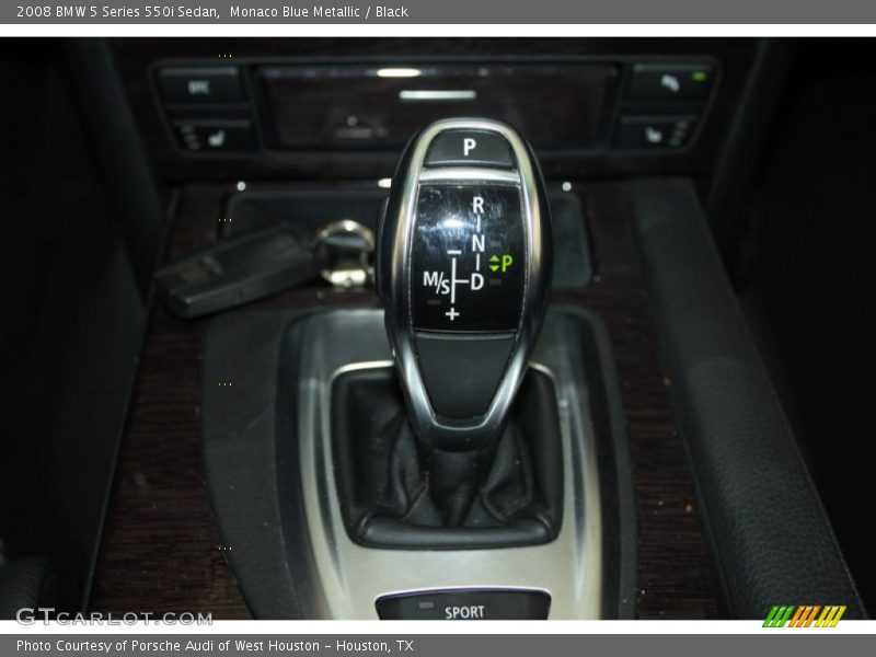 Monaco Blue Metallic / Black 2008 BMW 5 Series 550i Sedan