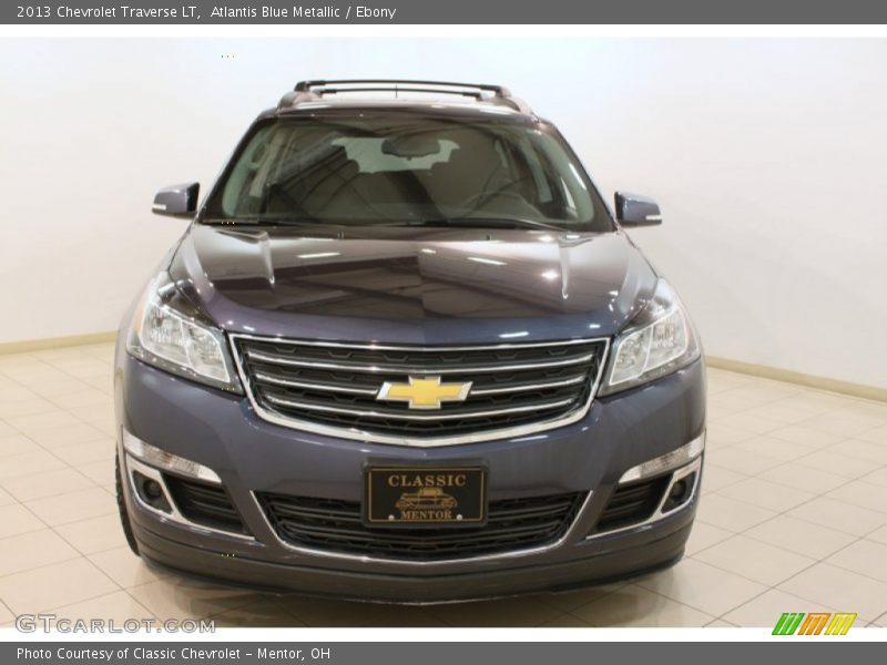Atlantis Blue Metallic / Ebony 2013 Chevrolet Traverse LT
