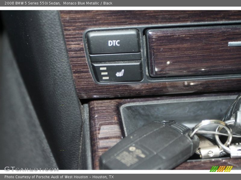 Monaco Blue Metallic / Black 2008 BMW 5 Series 550i Sedan