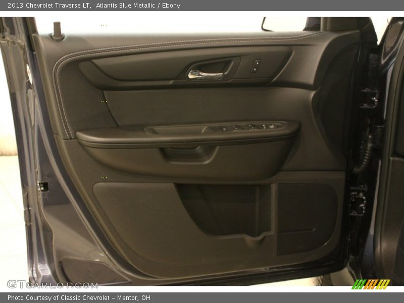 Atlantis Blue Metallic / Ebony 2013 Chevrolet Traverse LT