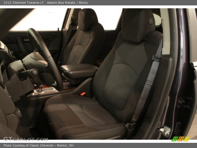 Atlantis Blue Metallic / Ebony 2013 Chevrolet Traverse LT