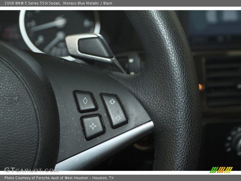 Monaco Blue Metallic / Black 2008 BMW 5 Series 550i Sedan