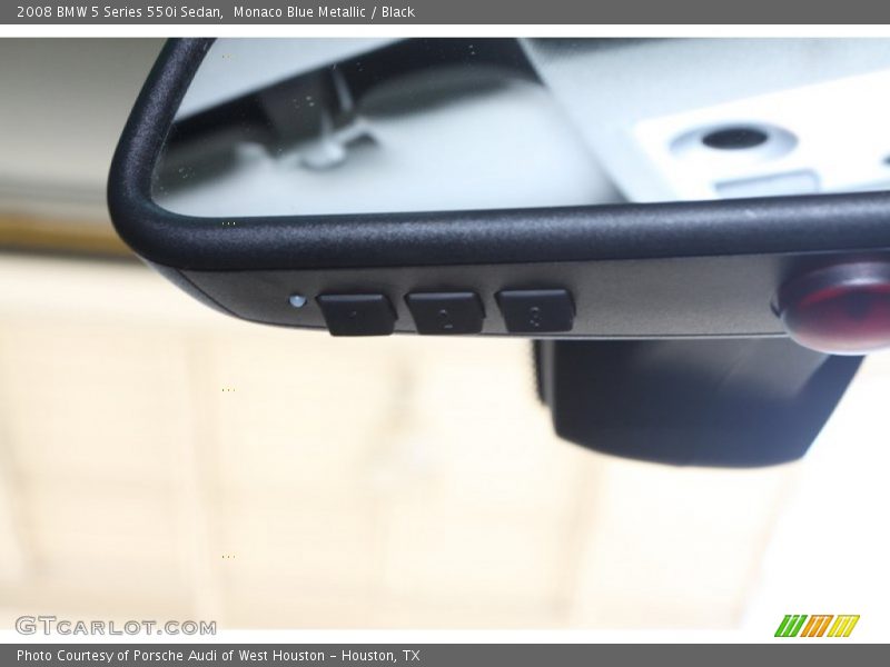 Monaco Blue Metallic / Black 2008 BMW 5 Series 550i Sedan