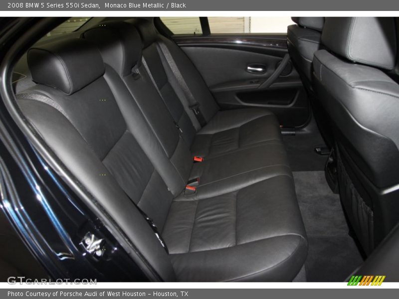 Monaco Blue Metallic / Black 2008 BMW 5 Series 550i Sedan