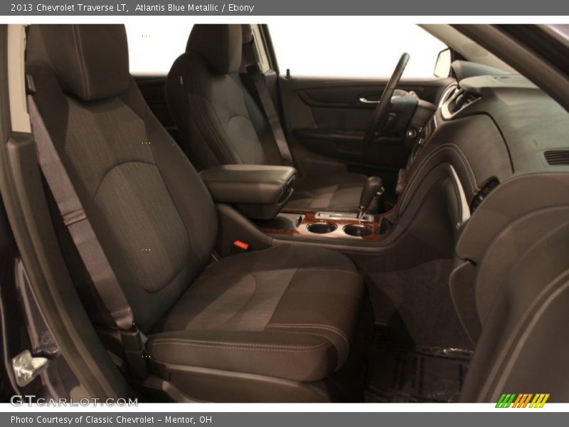 Atlantis Blue Metallic / Ebony 2013 Chevrolet Traverse LT