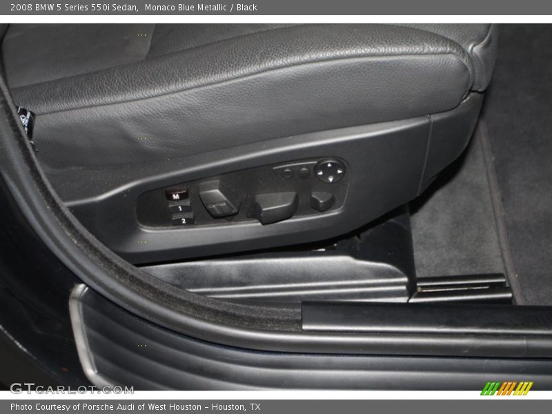 Monaco Blue Metallic / Black 2008 BMW 5 Series 550i Sedan