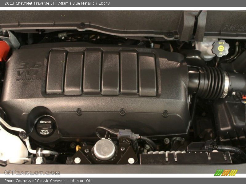 Atlantis Blue Metallic / Ebony 2013 Chevrolet Traverse LT