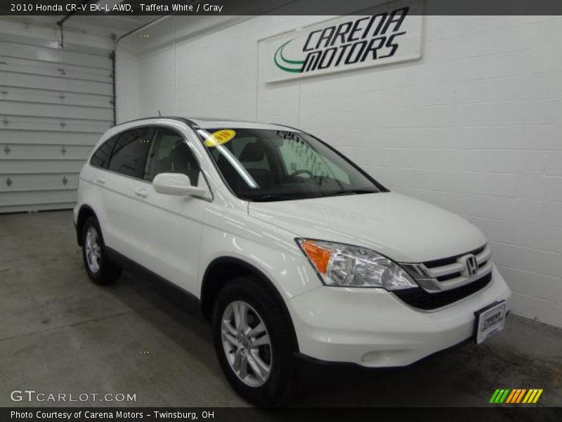 Taffeta White / Gray 2010 Honda CR-V EX-L AWD
